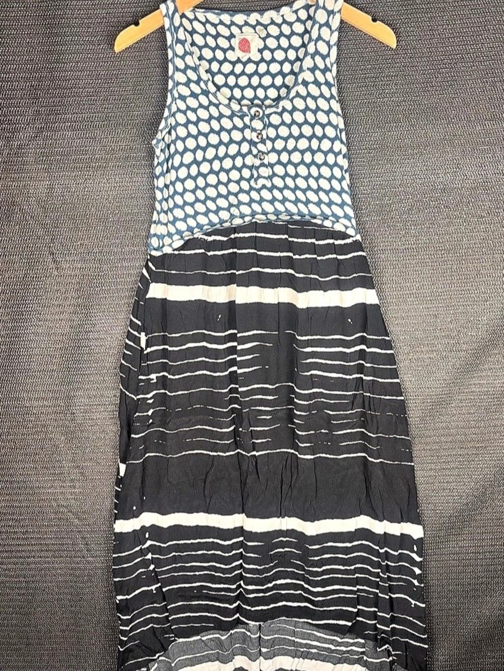 PrAna Maxi Dress in Black & Blue Size XS